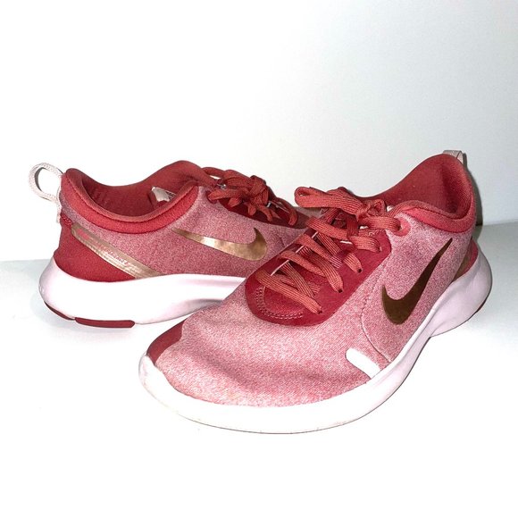 Nike pink flex experience 8 running shoes - Picture 1 of 3